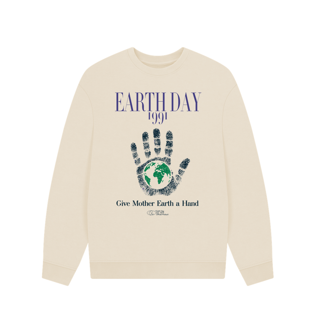 Oat Give Mother Earth A Hand \ud83c\udf0e 1991 Crewneck