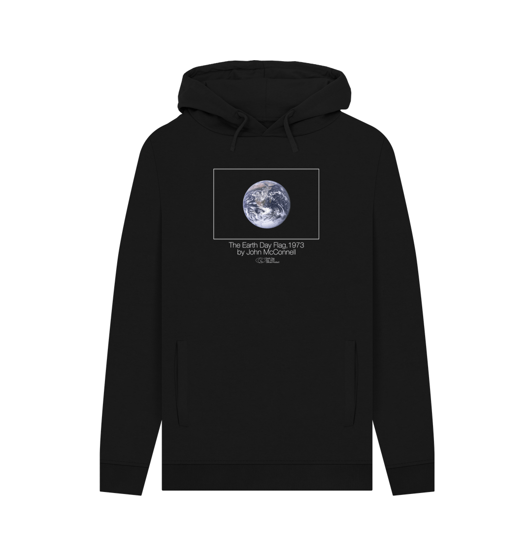 Black Earth Day Flag \ud83c\udf0e Hoodie in Purple