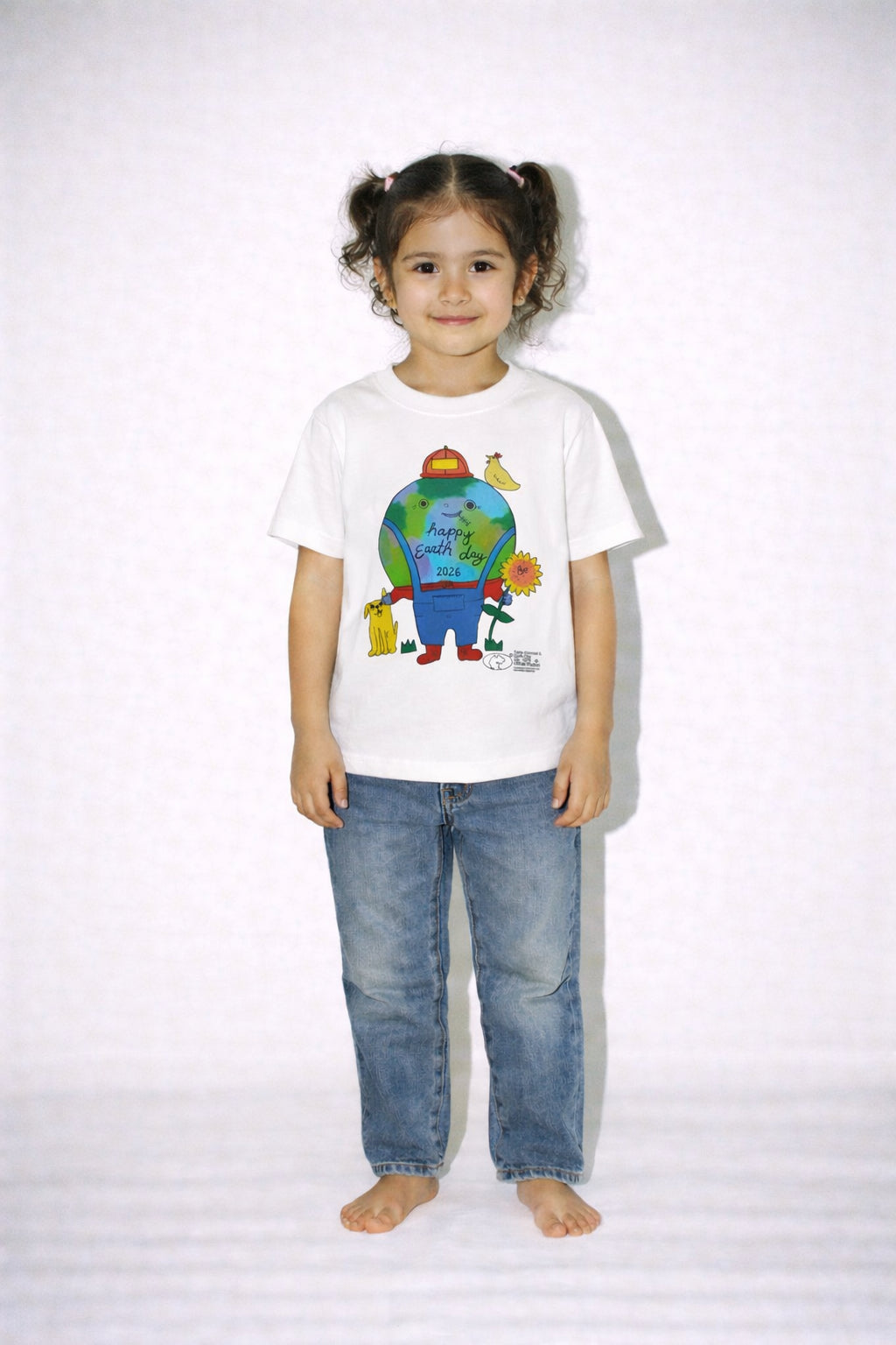 Katie Kimmel x Earth Day Kids “Happy Earth Day”  (White)